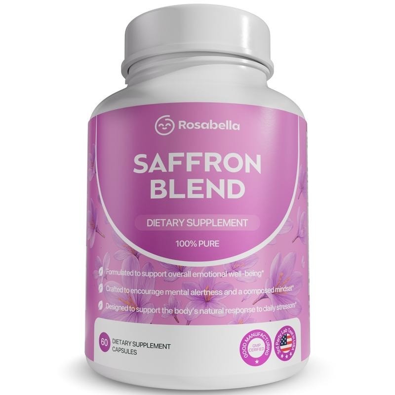 Saffron Supplement 88mg Mood Support Mental Clarity Eye Health Vegan