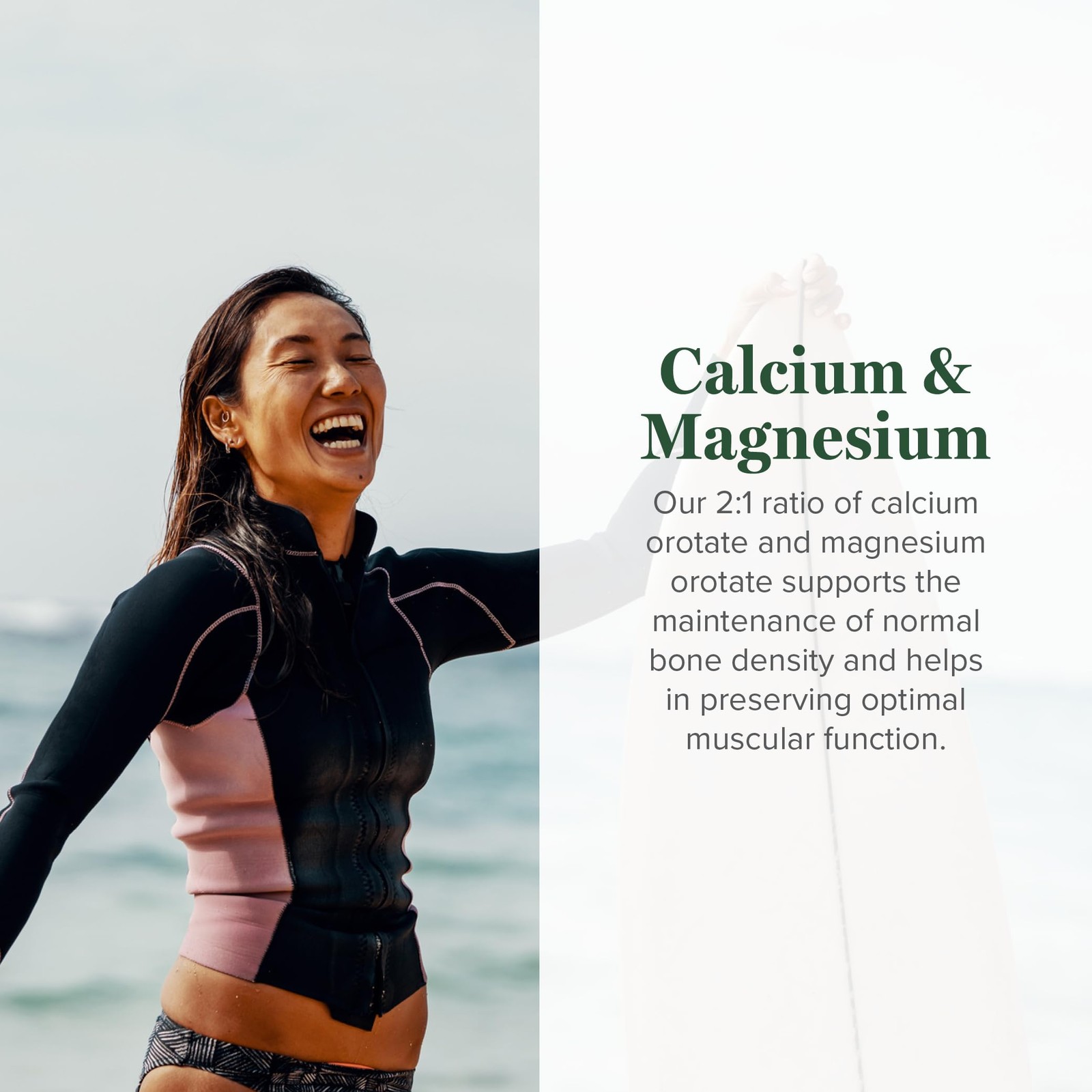 Global Healing Calcium and Magnesium Orotate Bone Strength Supplement for Wo…