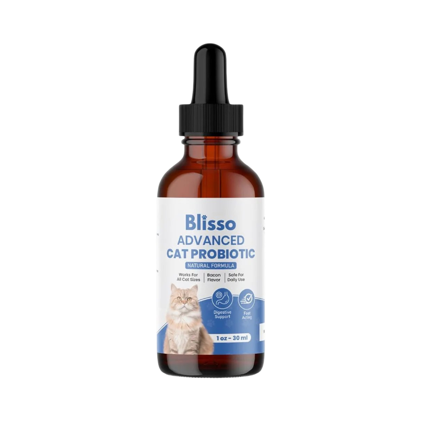 (1-Pack) Blisso Advanced Cat Probiotic Drops – Digestive Support Liquid Drops