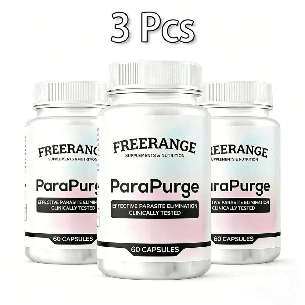 3 Pcs FreeRange ParaPurge Advanced Parasite Cleanser 180 Capsules Para Purge