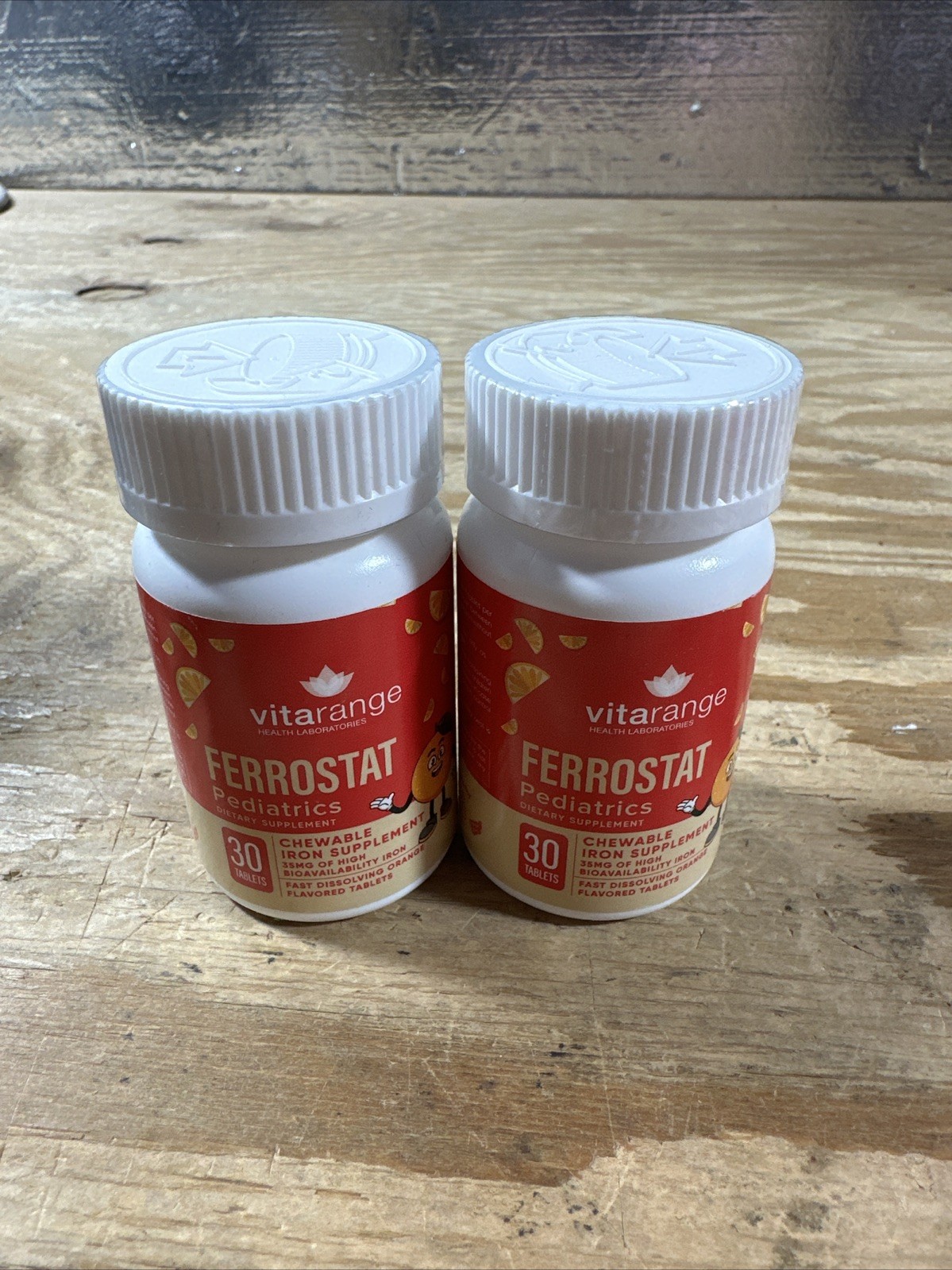 2 bottles of vitarange Ferrostat 35mg Iron/25mg Vitamin-C – Exp:05/2026