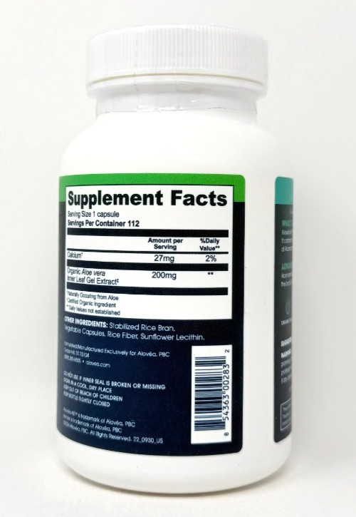 Alovea IMMUN Immune Support Aloe Vera Supplement 112 Capsules, EXP 2/2027
