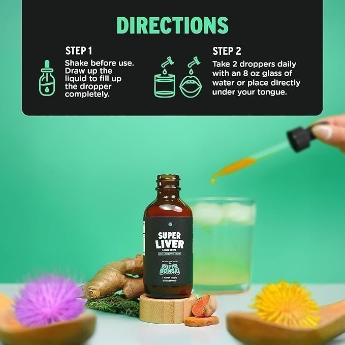 Super Liver Support with Milk Thistle-All Natural Liver Cleanse Detox&Repair Aid