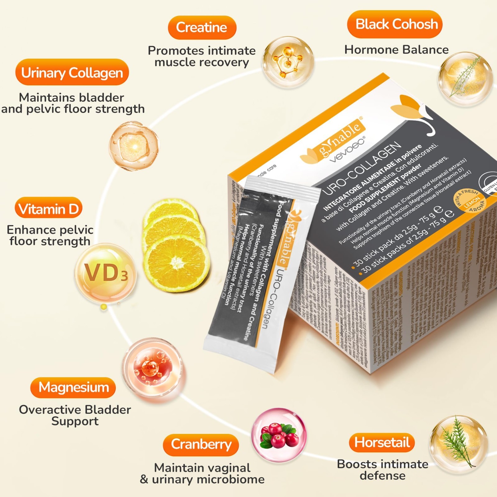Bladder Control Supplements for Women – UroCollagen Powder for Pelvic Floor Stre
