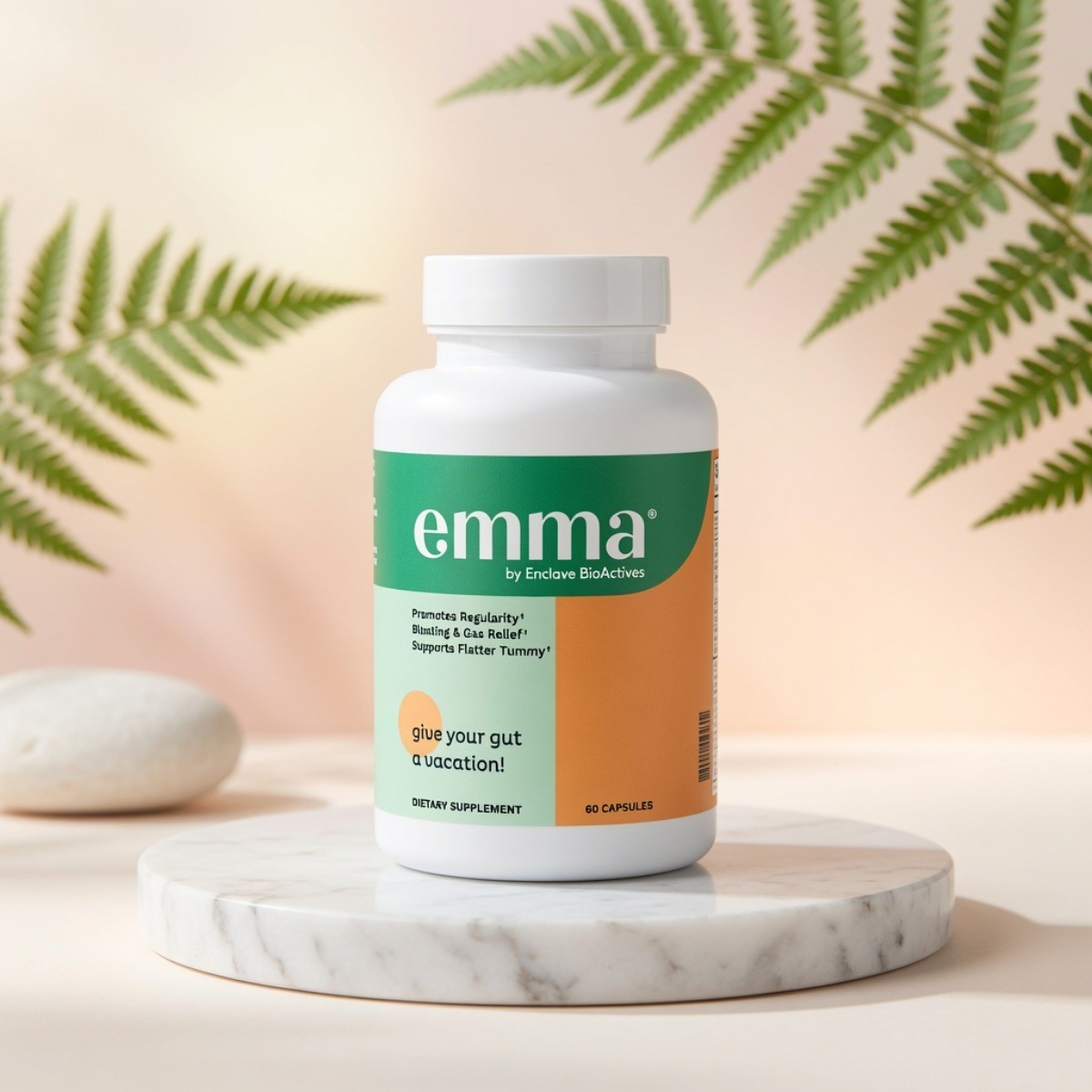 Emma Gut Health Supplement 60 Capsules – Bloating & Digestion Support