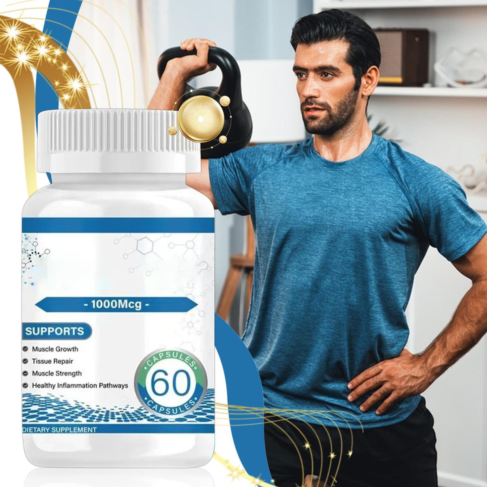 BCP-157Collagen Peptides 1000 Mcg 60 Count Sports Fitness Recovery Muscle Supply