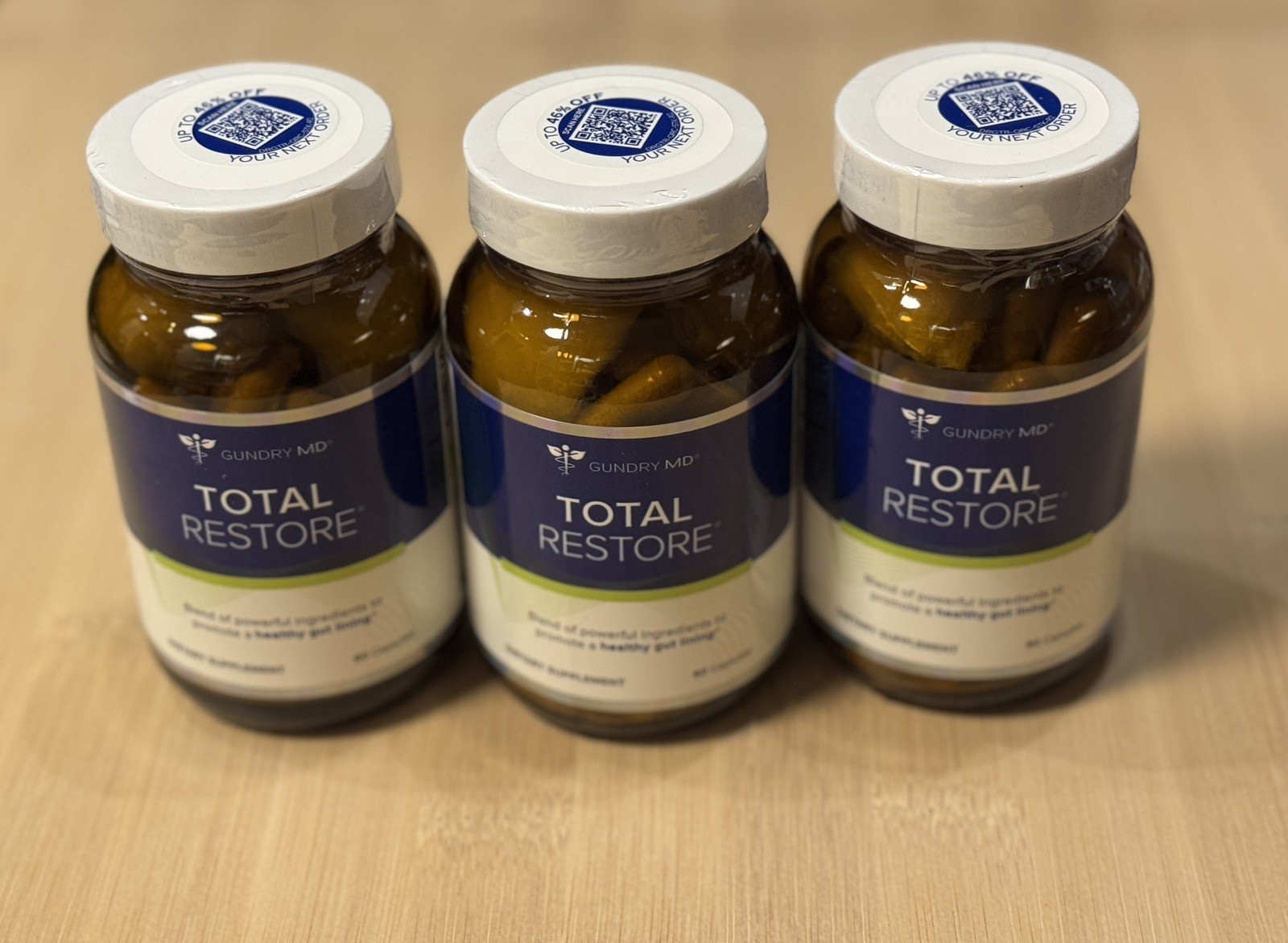 Gundry MD® Total Restore® Gut Health Support Supplement (90 Caps X 3pack)