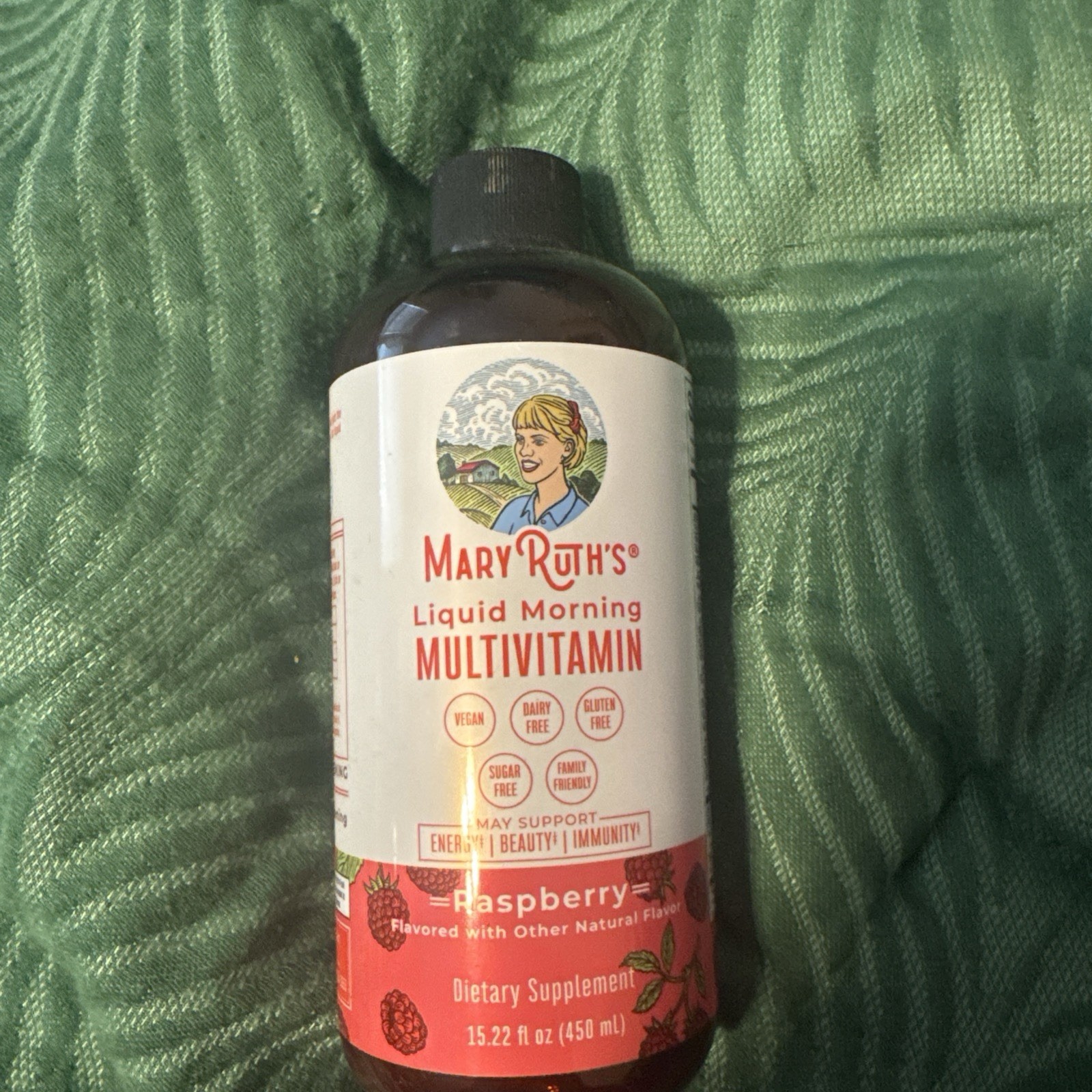 Mary Ruths Liquid Morning Multivitamin Raspberry 15.22 fl oz. EXP 03/2027 Sealed