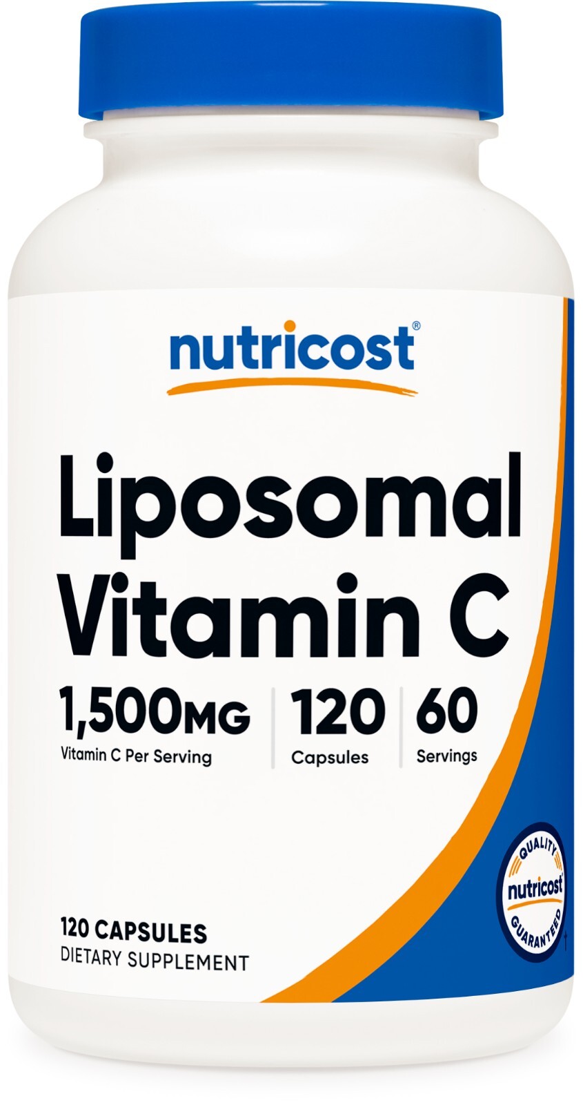 Nutricost Liposomal Vitamin C (1500mg) 120 Vegan Capsules – GMO-Free, 60 Serving