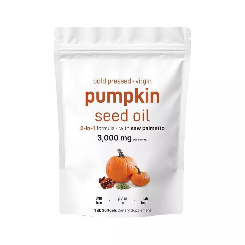 Seed Pumpkin Oil Saw Palmetto 3000 mg Per Serving -Bladder & Prostate Health