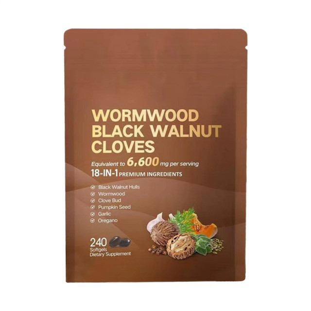 18-in-1 Wormwood Black Walnut Clove Digestive Supplement – 240 Softgel Capsules