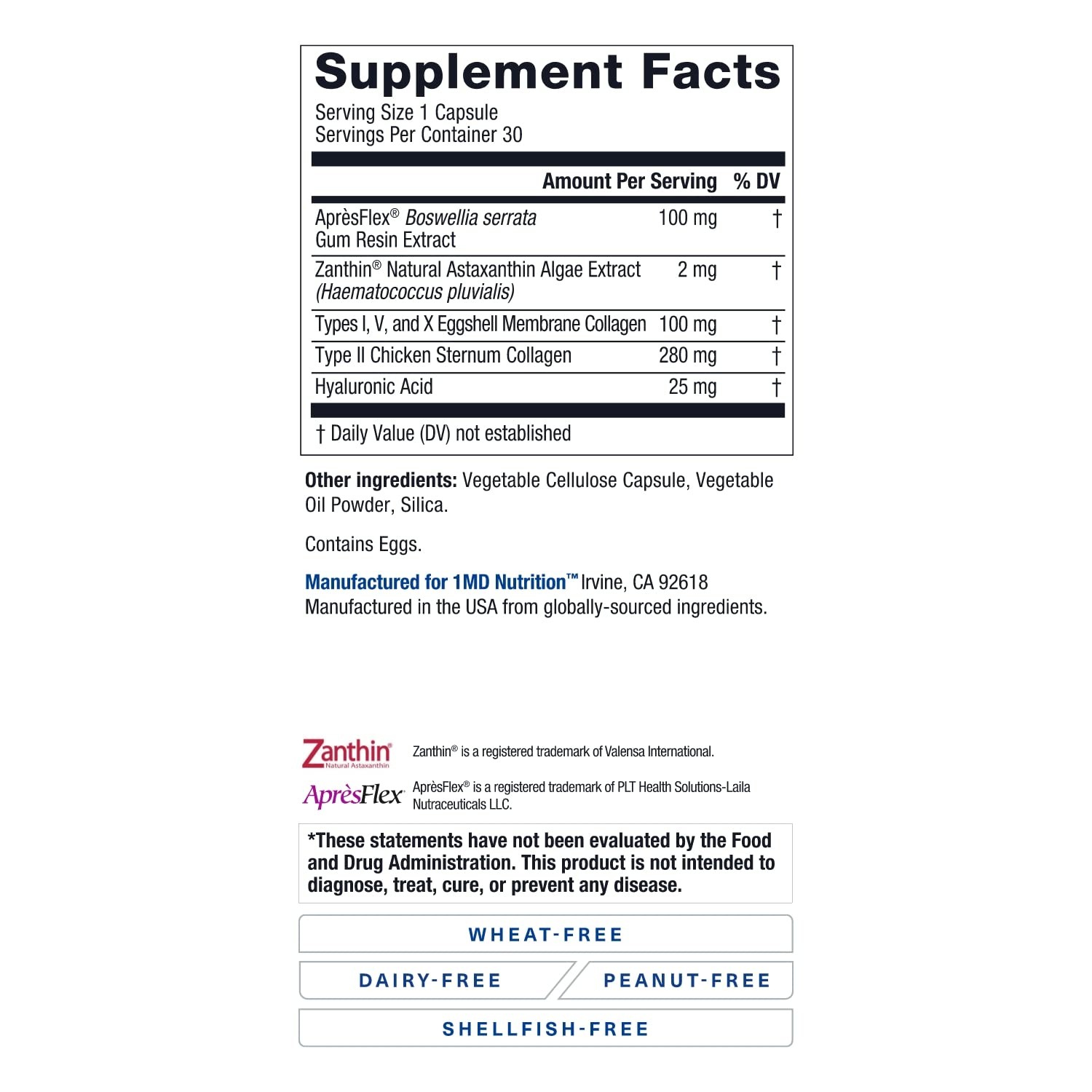 1MD Nutrition MoveMD – Health Supplement for Joint 30 Count (Pack of 1)
