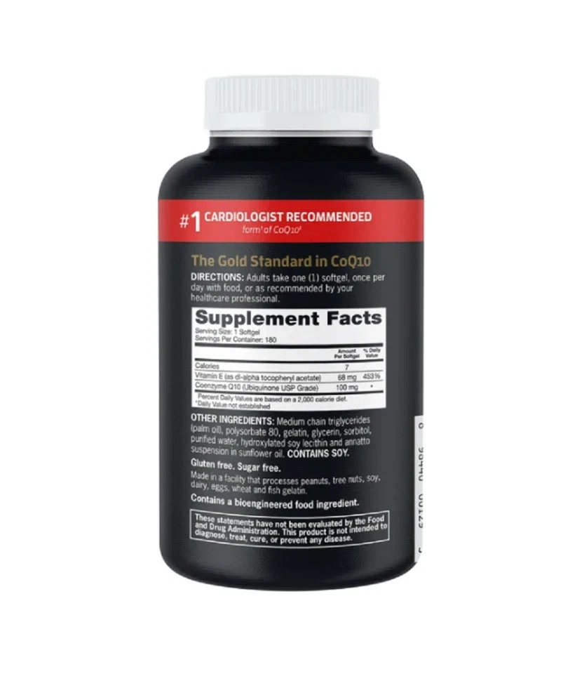 NEW Qunol Ultra CoQ10 100 mg., 180 Softgels. Exp. 02/2028