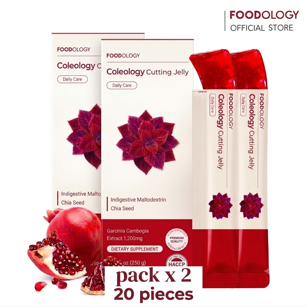 Pack x2 (20 Pieces) Foodology Coleology Cutting Jelly Garcinia Cambogia Diet