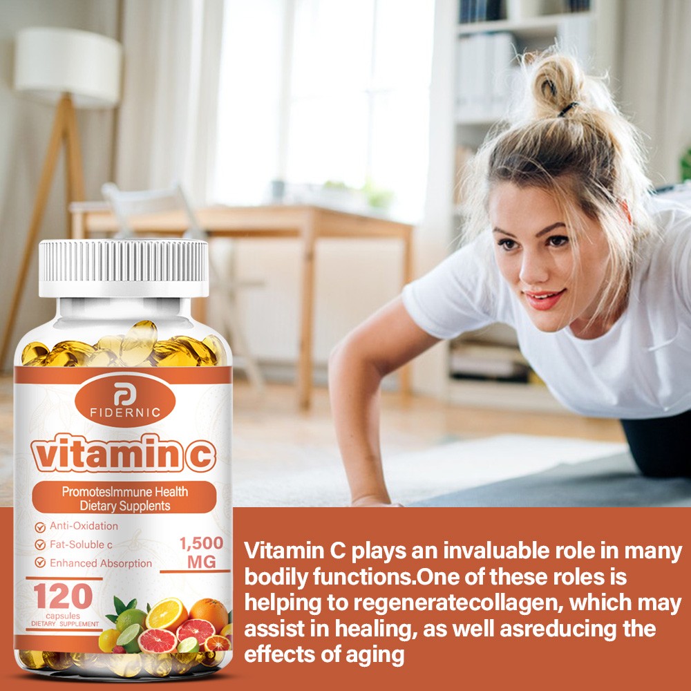 Vitamin C 1500mg 120ct – Immune System Dietary Supplement Antioxidant