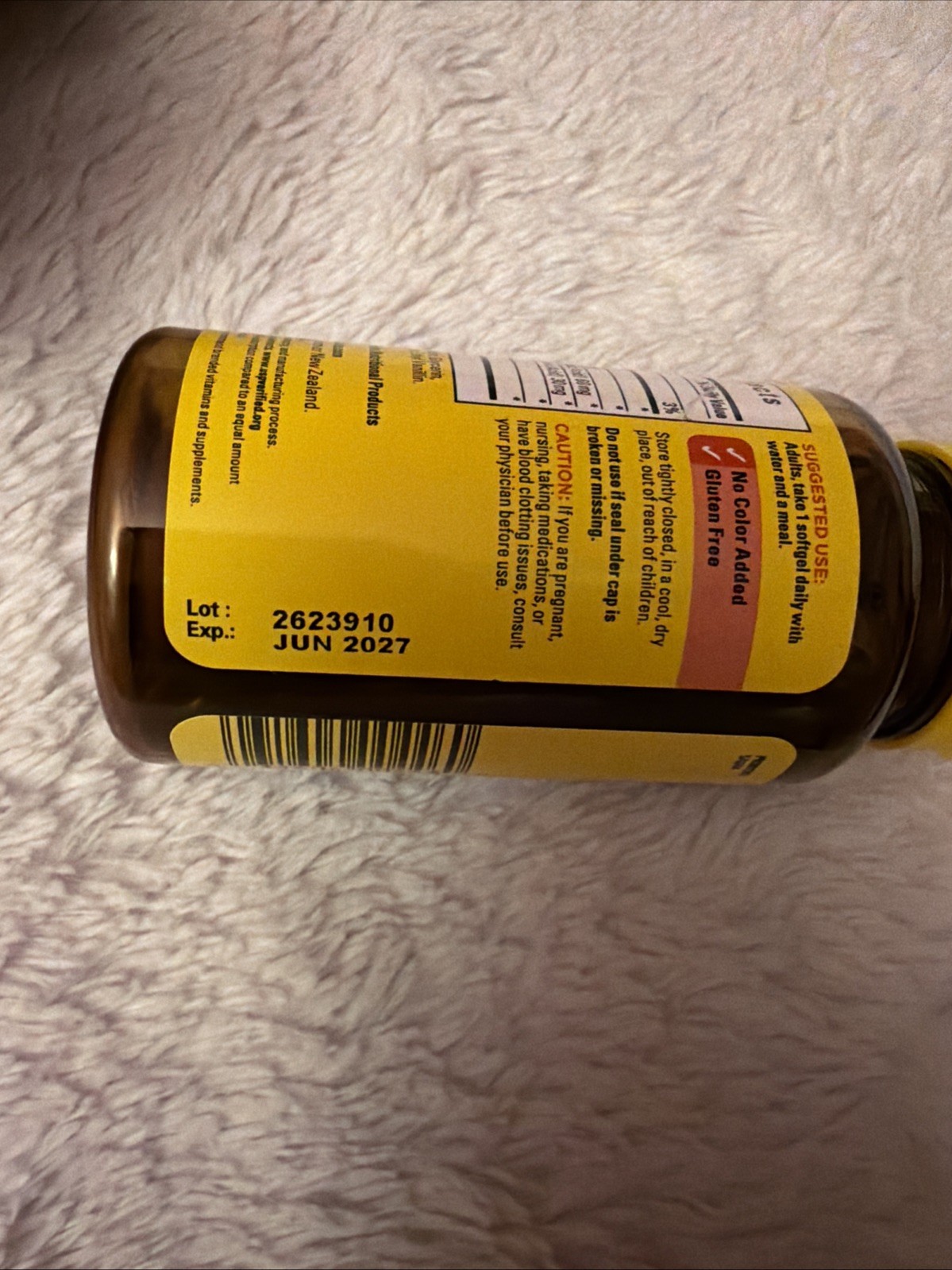 Nature Made Krill Oil with Astaxanthin 500 mg Omega-3 30 Softgels EXP 6/2027