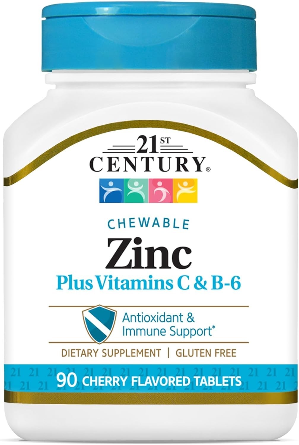 90 Count Cherry Zinc Chewable with B6 & C – Easy Daily Nutrition Supplement