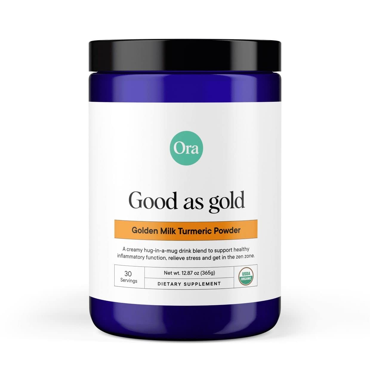 Ora Organic Golden Milk Powder Ayurvedic Turmeric Powder with Organic Adapto…