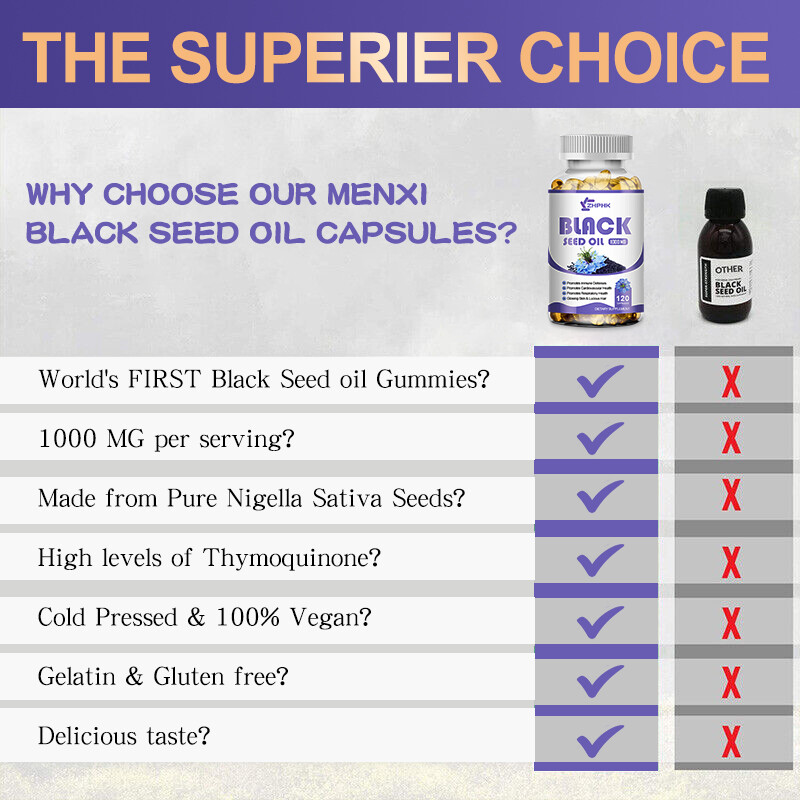 1000mg Black Seed Oil,Premium Cold Pressed,Non-GMO,Vegan,Premium Black Seed 240p