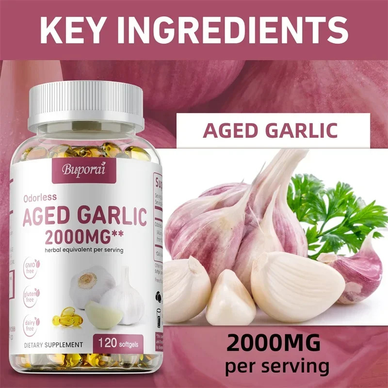 Aged Garlic 120pcs – Respiratory and Heart Health, Cleansing and Detoxification
