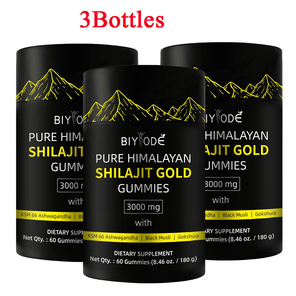 Himalayan Shilajit GOLD Gummies, Organic, Extremely strong 3000 mg, Fulvic Acid