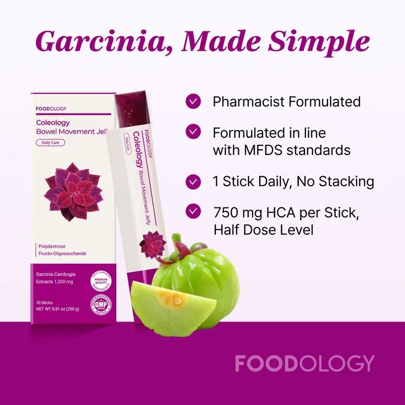 FOODOLOGY Coleology Bowel Movement Jelly Sticks, Grape Flavor, Gut Bloating Reli