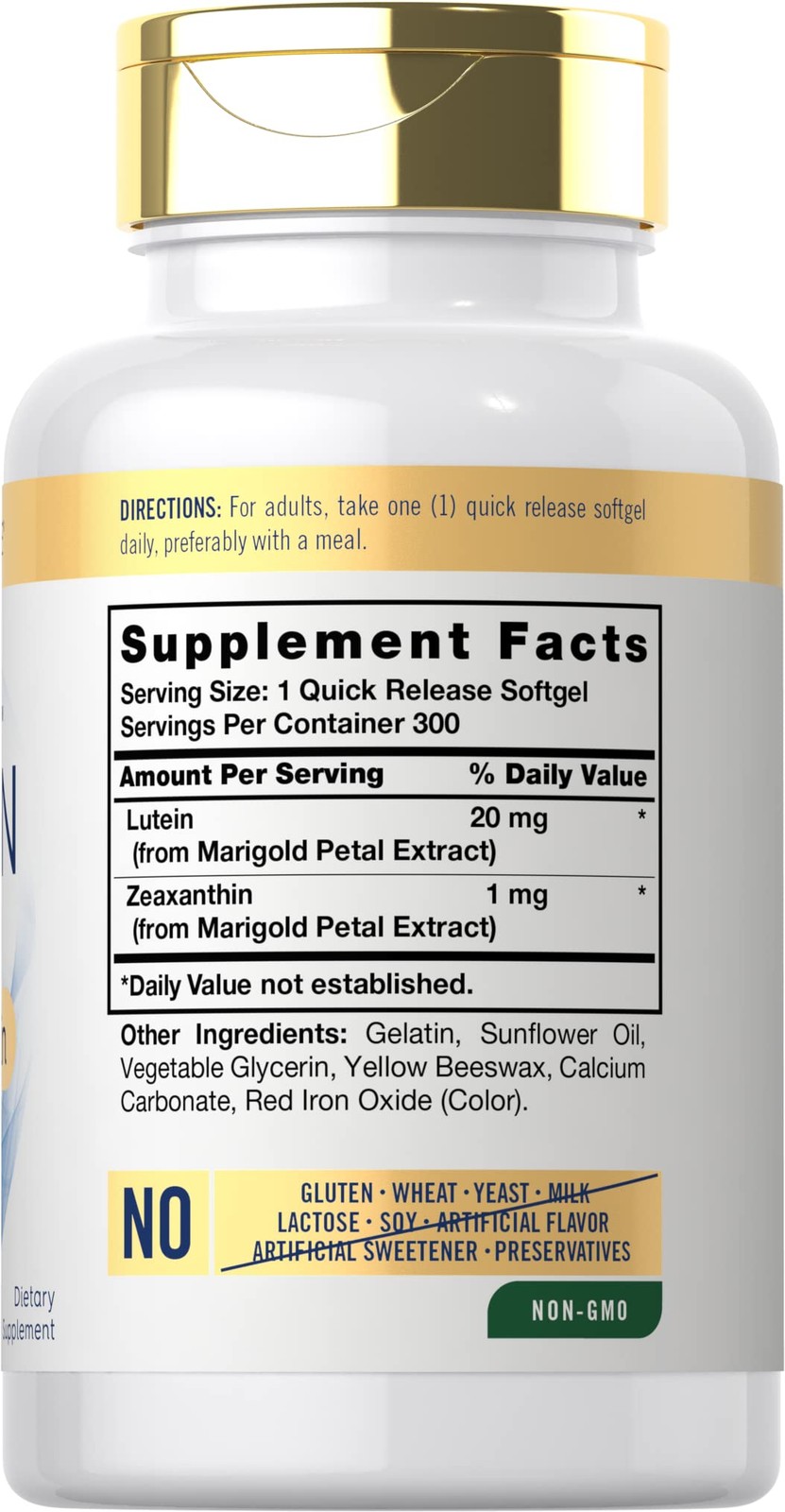 Carlyle Lutein and Zeaxanthin 20mg | 300 Softgels | Eye 300 Count (Pack of 1)