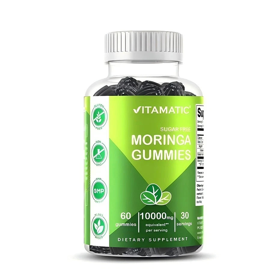 Moringa Oleifera Gummies, Sugar-Free, Antioxidant Support for Daily Vitality