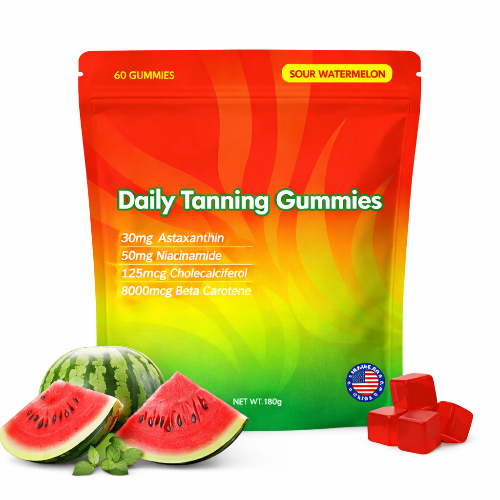Daily Tanning Gummies Supplement – 60 Gummies 30-Day Supply