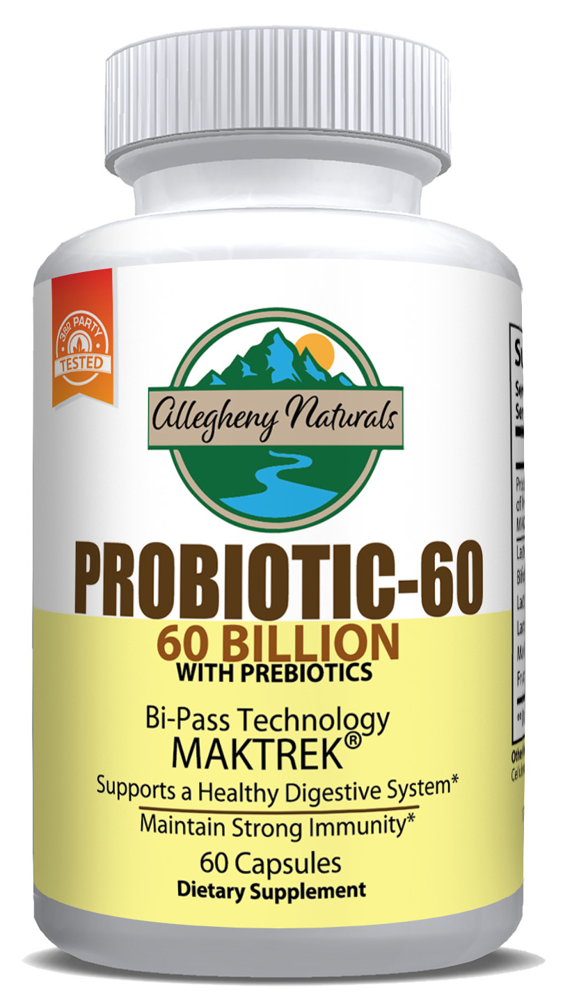 Allegheny Naturals 60 Billion CFU Probiotic w/ Prebiotics
