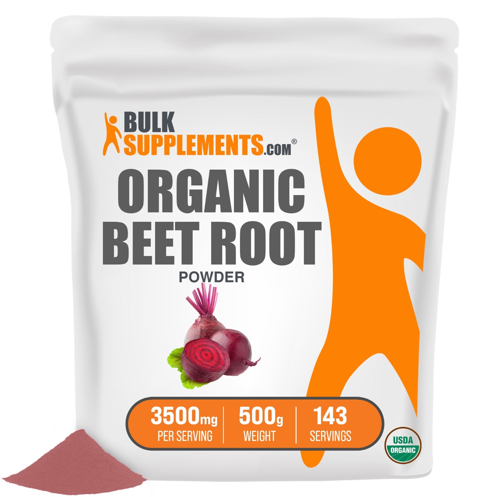BulkSupplements Organic Beet Root Powder – Beets Powder – Beet Juice Powder