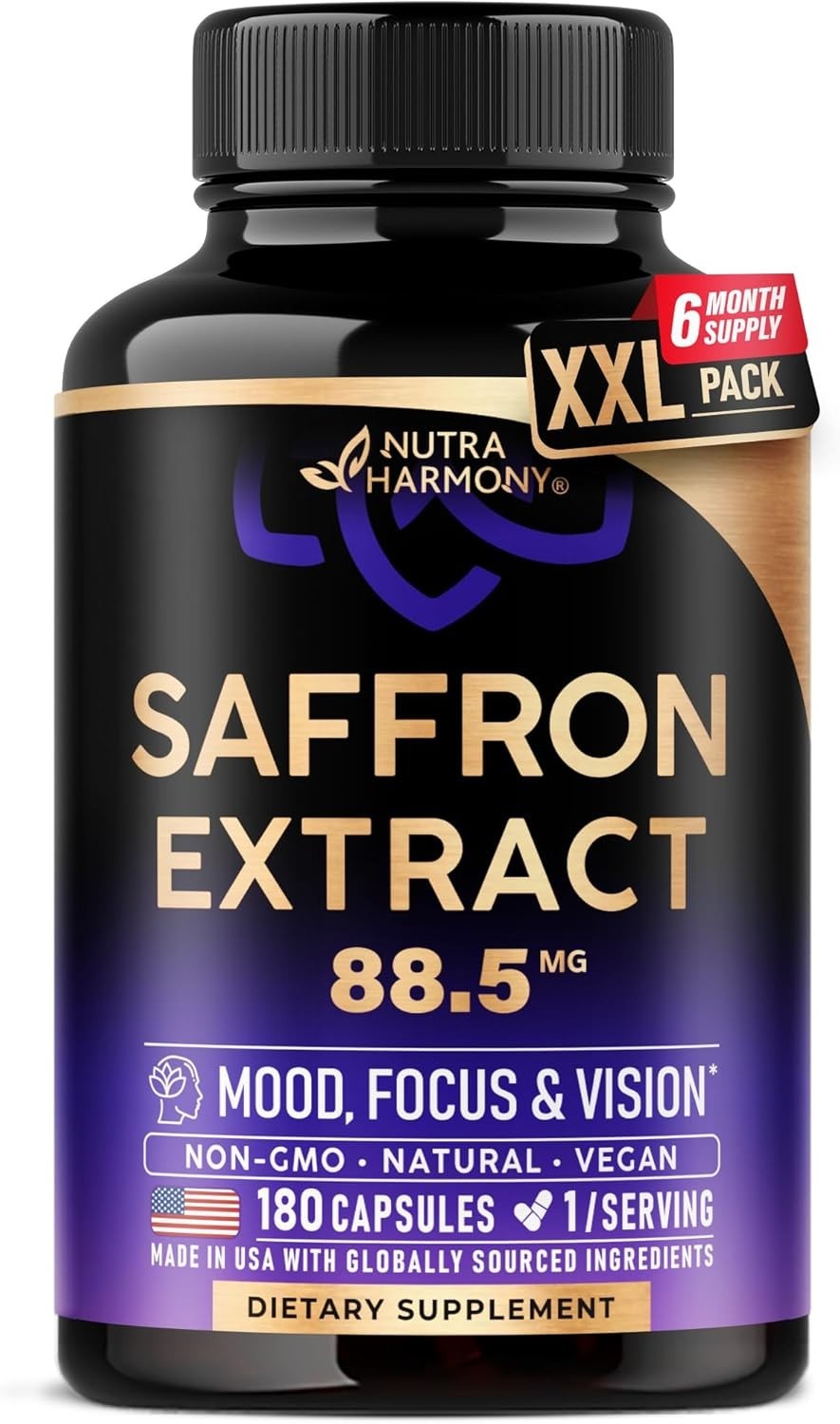Korella Saffron Extract [88.5Mg] for Stress, Mood & Focus – Natural
