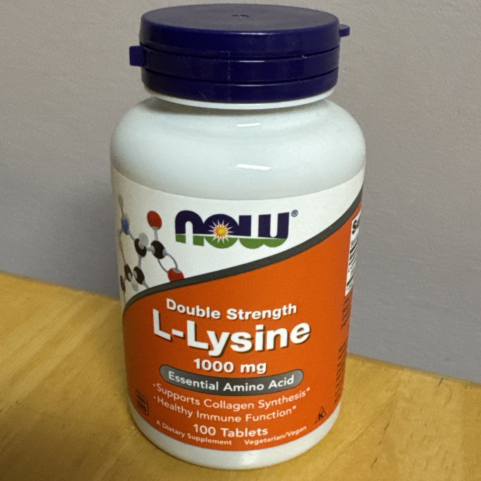 NOW Foods Double Strength L-Lysine 1,000 mg 100 Tabs