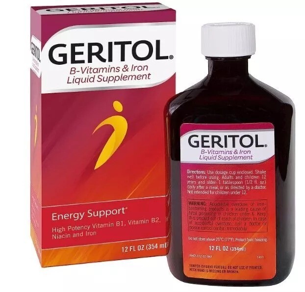 3 Pack Geritol Liquid B-Vitamins & Iron Supplement 3×12 oz Fast ShippinG