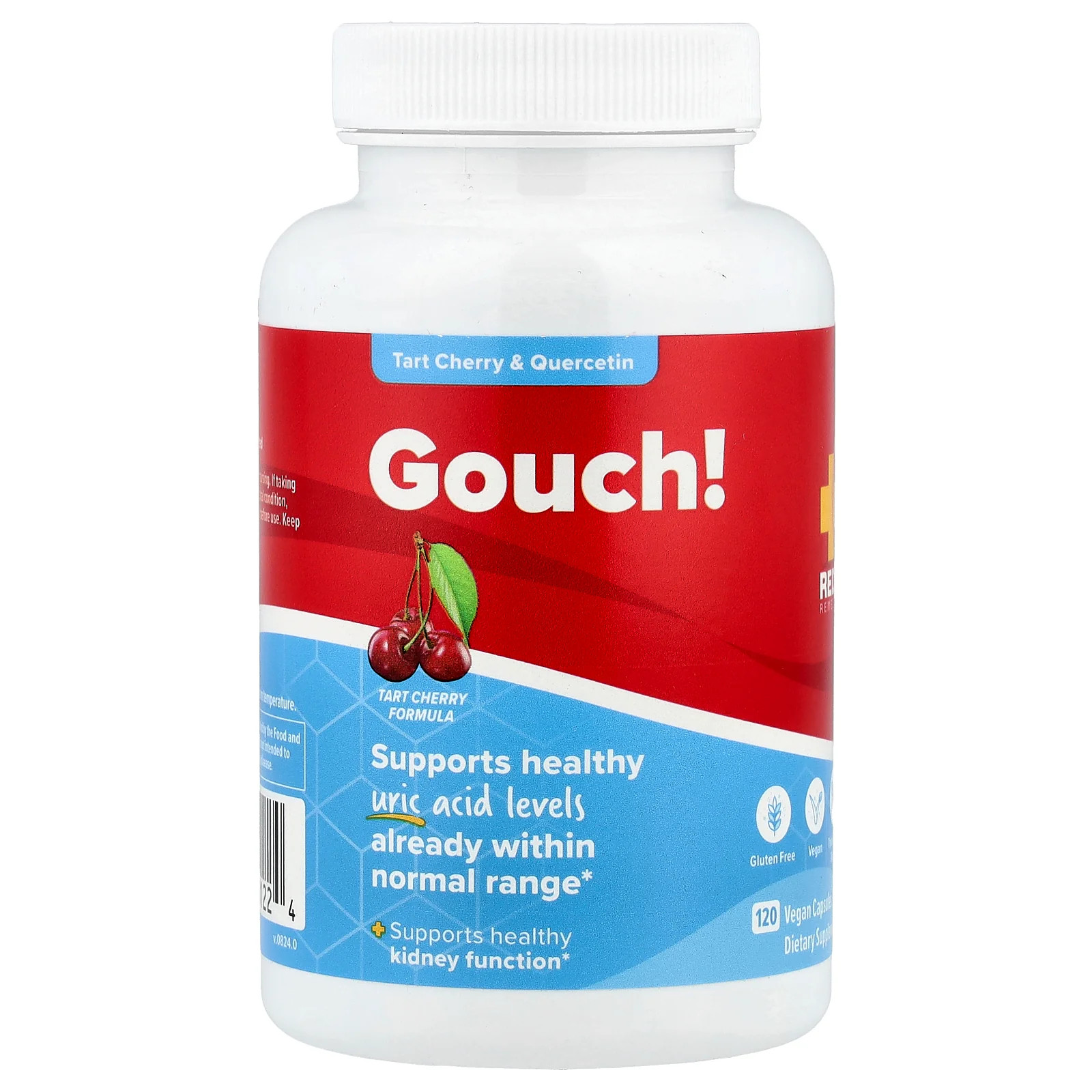 2 X Redd Remedies, Gouch!, Tart Cherry & Quercetin, 120 Vegan Capsules