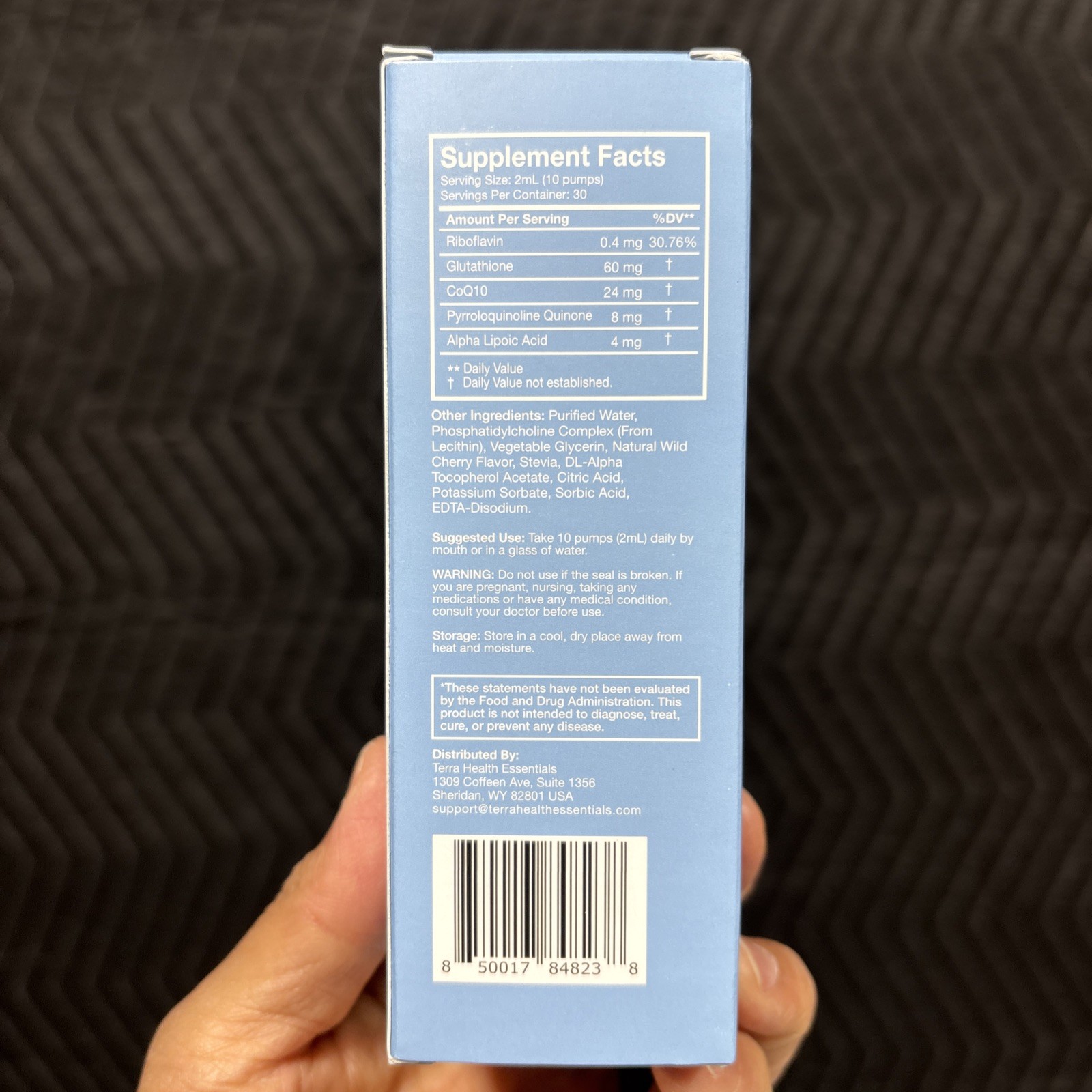 TERRAHEALTH Liposomal Glutathione Optimal Bioavailability Dietary Supplement
