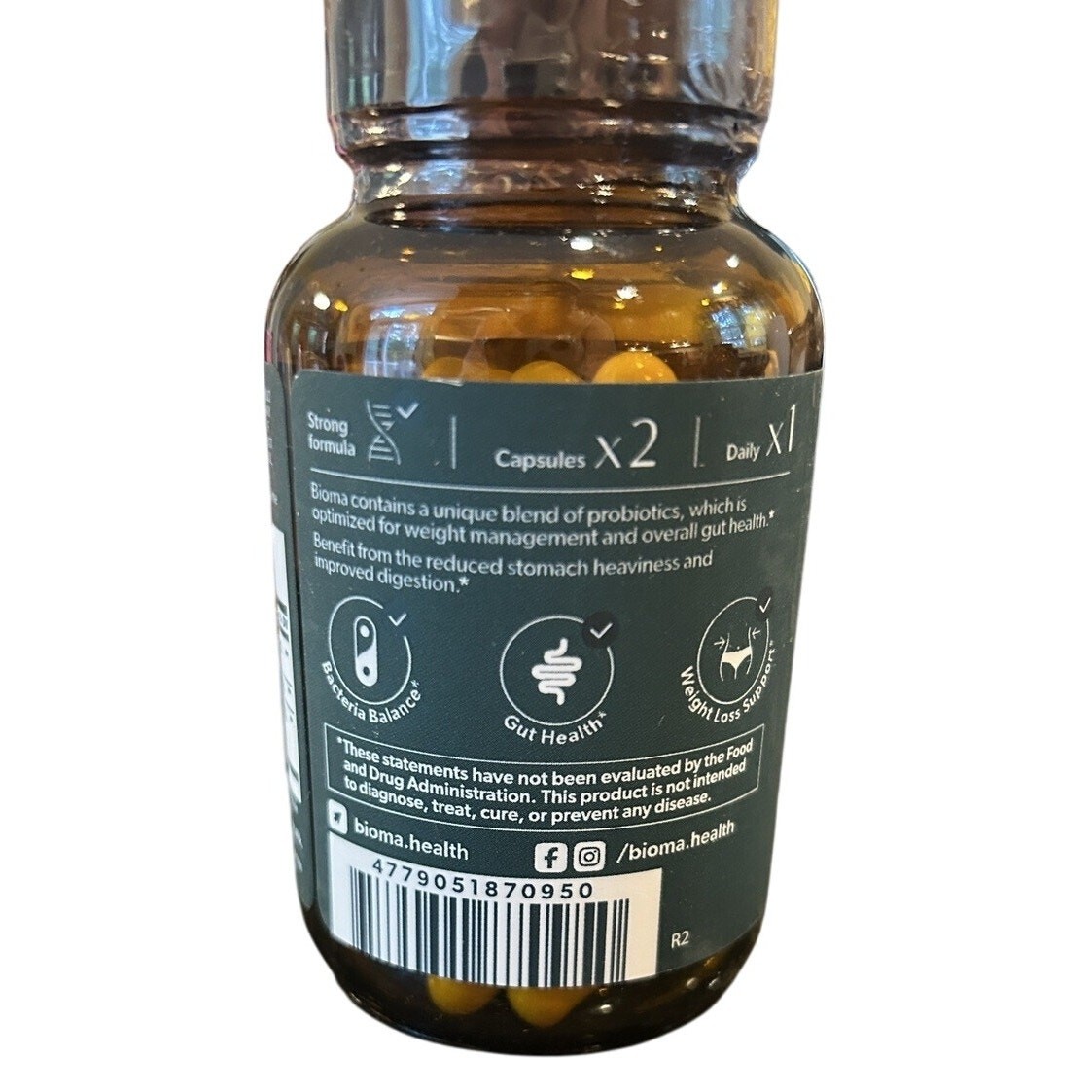 Bioma Probiotics 3-in-1 Gut Health Formula – 180 Capsules Total
