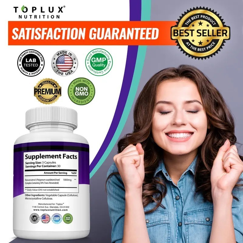Resveratrol Formula 1800mg Natural Antioxidant