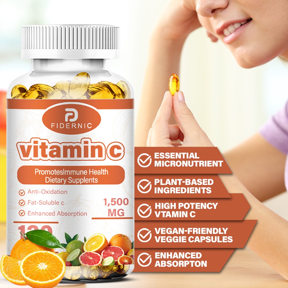 Vitamin C 1500mg 120ct – Immune System Dietary Supplement Antioxidant