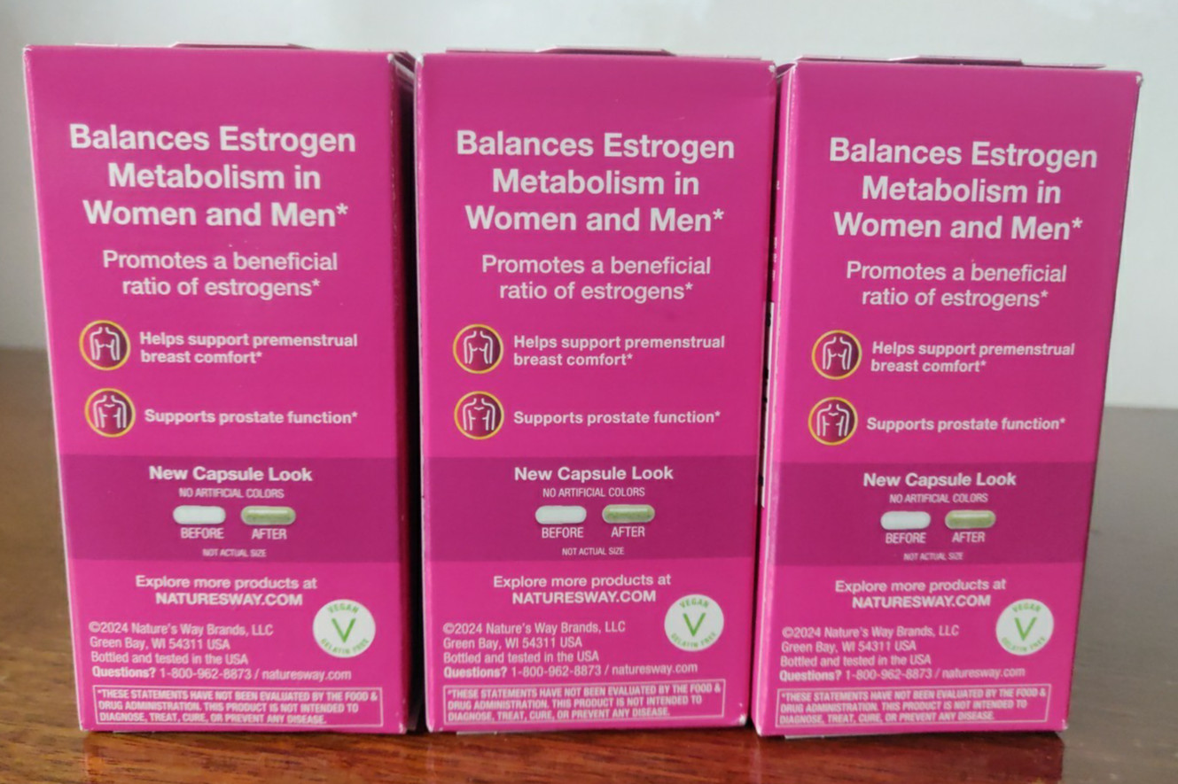 3 Pack Nature’s Way DIM-Plus DIM Diindolylmethane Supplement – 360ct Exp 4/30/27