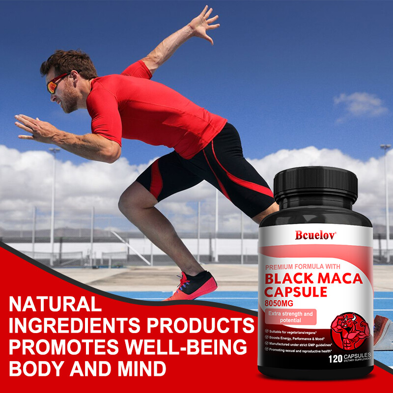 Black Maca Capsules – Contains L-arginine and ginseng to enhance sexual function