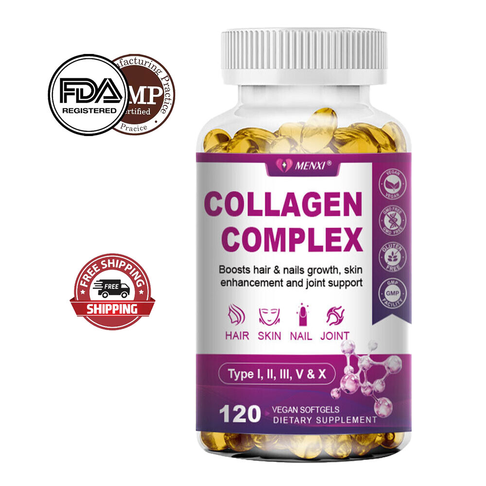 120PCS Collagen + Hyaluronic Acid Capsules – Hydration Lock & Anti-Aging Defense