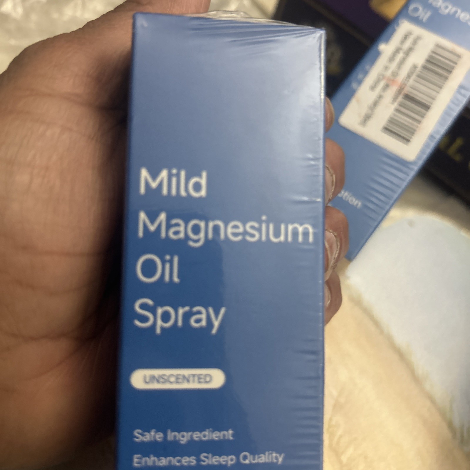 Lot of 4 Mild Magnesium Oil Spray 3.38 fl oz – Fast Absorbing Unscented (Dd)