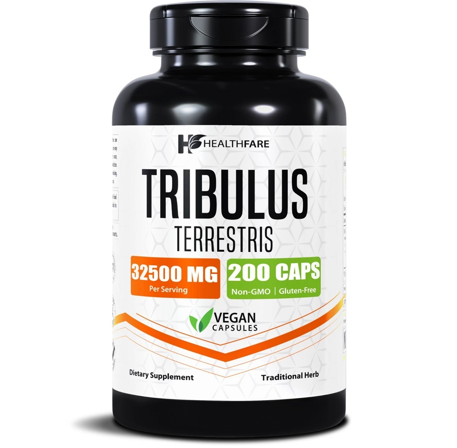 Healthfare Tribulus Terrestris 32,500mg 200 Caps High Potency Herbal Supplements