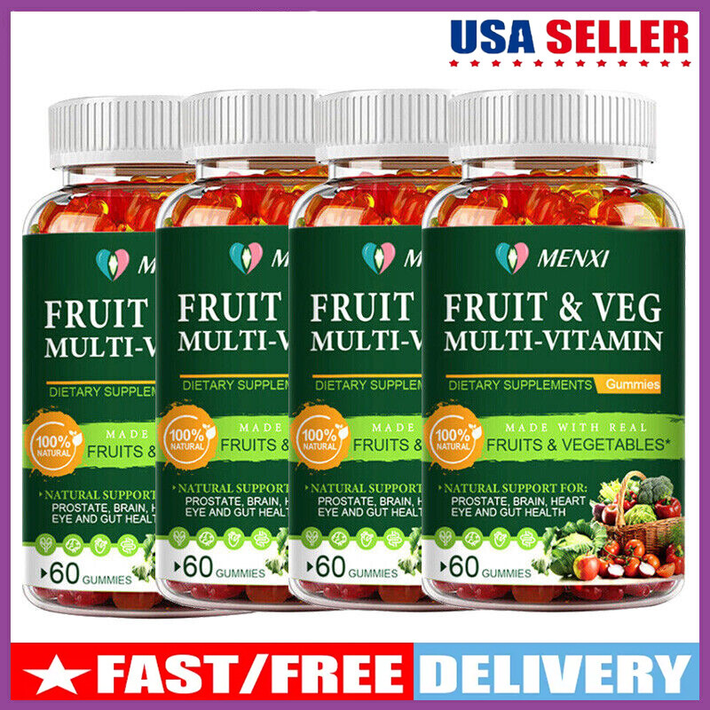 Fruits & Veggies 60 Fruit & Veggie Supplement Gummies Vitamins & Minerals 60PCS