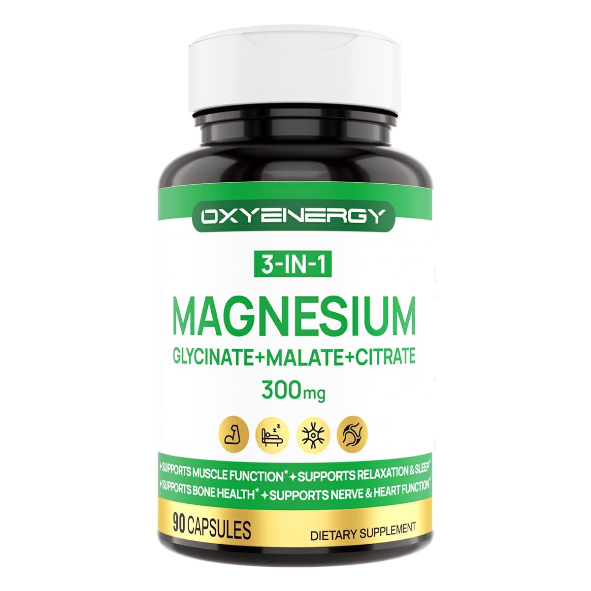 Oxyenergy Triple Magnesium Complex Supplement 3 In 1 Chelated Magnesium