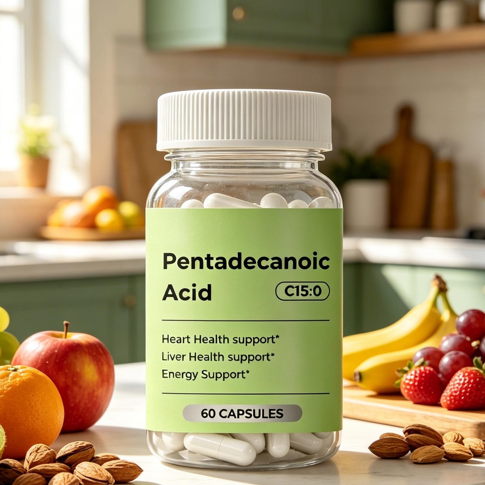 C15:0 Supplement, 60 Caps Pentadecanoic Acid, High Altitude Sheep Milk Sourced