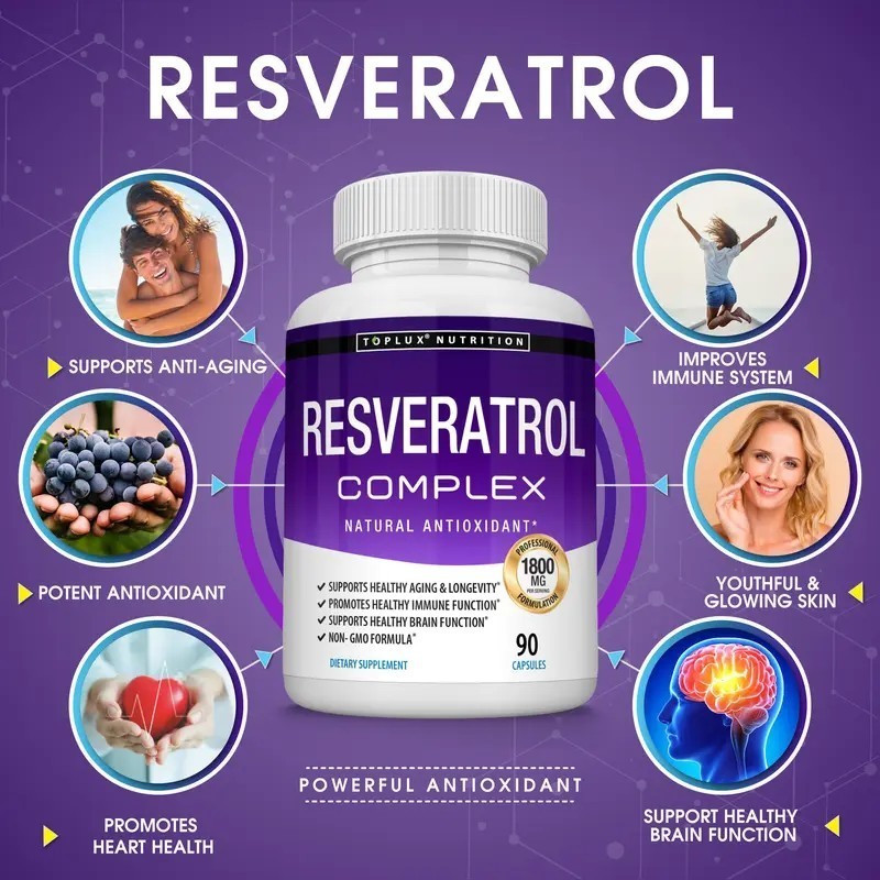 Resveratrol Formula 1800mg Natural Antioxidant