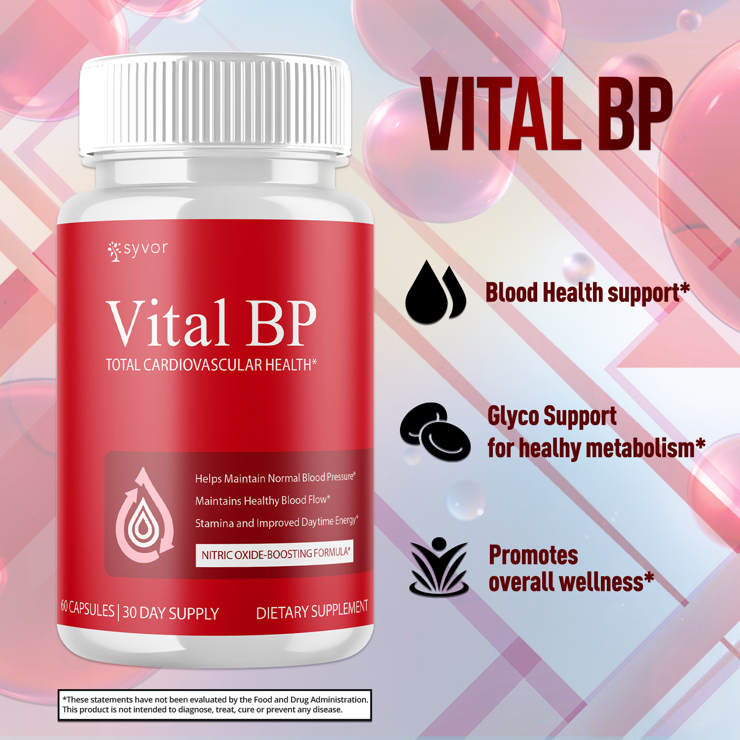 (2 Pack) Vital BP Advanced Blood Support Vitamin Formula VitalBP 120 Capsules