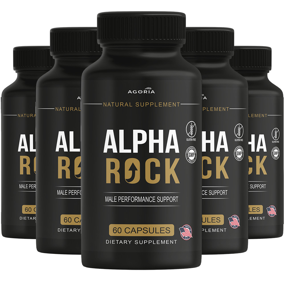 (5 Pack) Alpha Rock Advanced Male Healt Support VItamin AlphaRock Capsules